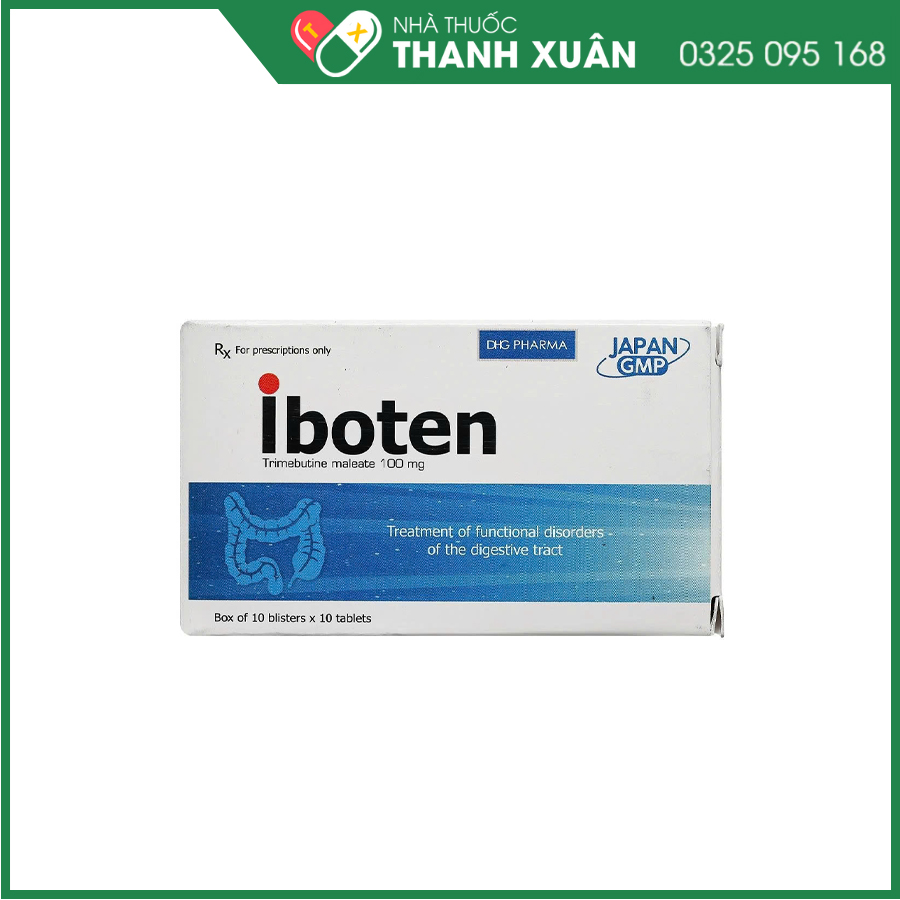 Iboten điều trị triệu chứng của đau, rối loạn nhu động ruột